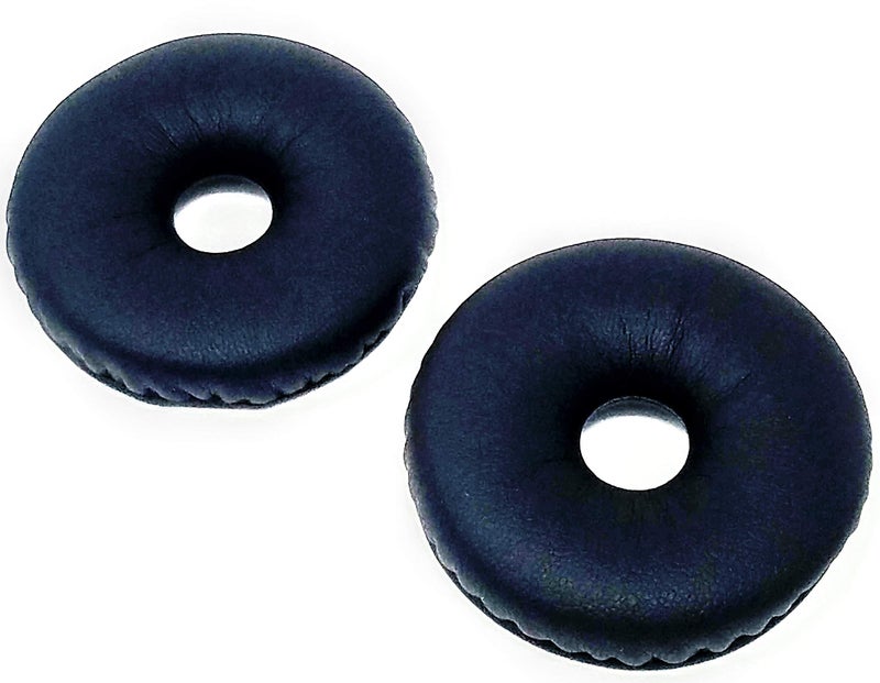 Compete Audio - Replacement Ear Pads - Telex Airman 850 - Black Leatherette Gel Ear Cushions - 60mm Diameter - 1 Pair - Image 1
